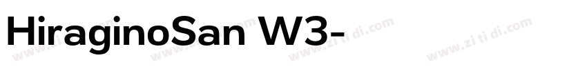 HiraginoSan W3字体转换